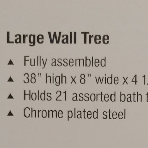 Towel Holder NEW Large Wall Mounted Silver Chrome - Picture 5 of 7